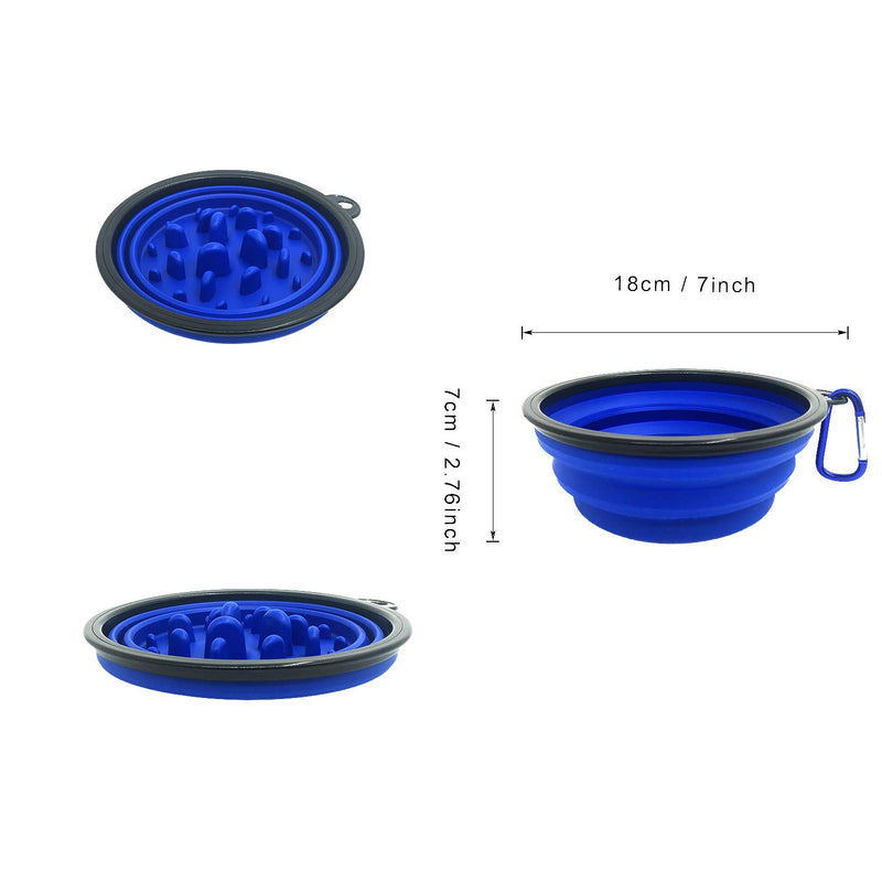 Dog Bowl Slow Feeder, Non Skid Anti-Choking Bowl, Pet Slow Bowl for Small Medium Dogs and Cats - PawsPlanet Australia