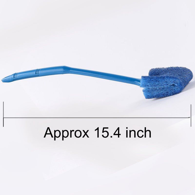 SLSON Aquarium Algae Scraper Double Sided Sponge Brush Cleaner Long Handle Fish Tank Scrubber for Glass Aquariums and Home Kitchen,15.4 inches - PawsPlanet Australia