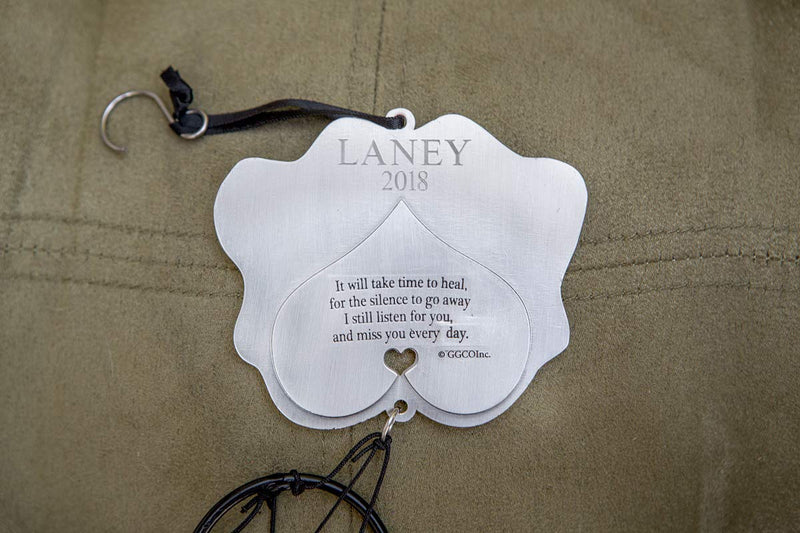 Pet Memorial Wind Chime - 18" Metal Casted Pawprint Wind Chime - A Beautiful Remembrance Gift for a Grieving Pet Owner - Includes Pawprints Left by You Poem Card - PawsPlanet Australia