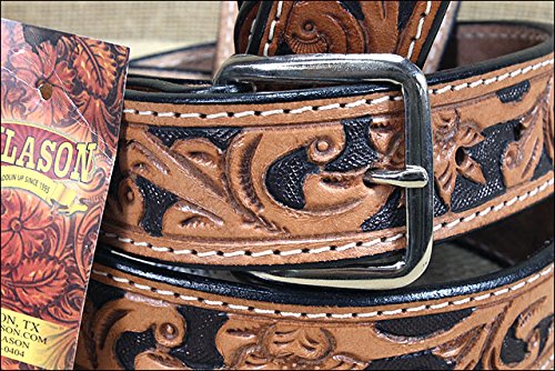 [Australia] - HILASON Leather Gun Holster Belt New Handmade Floral Tool Western Work Mens 58 In. 