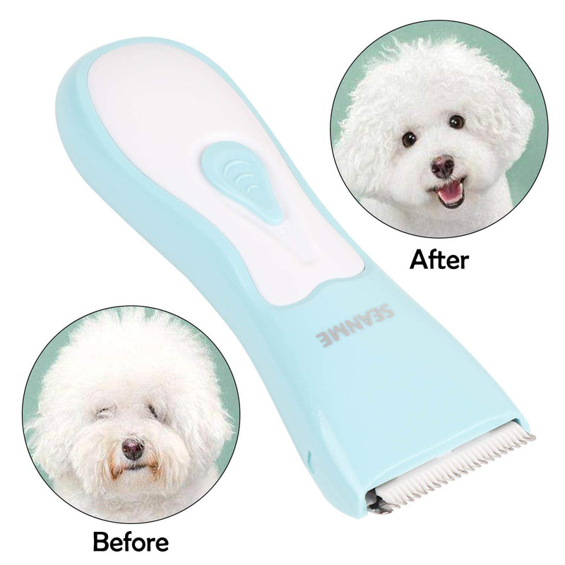 [Australia] - seanme Dog Clippers Washable, 2020 New Upgrade Dog Grooming Clippers Kit with Double Blades Professional Electric Trimmer Set Rechargeable Cat Trimmer Low Noise Shaver for Dogs/Cats 