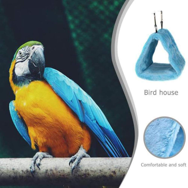 Tfwadmx 2Pcs Bird Tent Plush Hammock Warm Hut Hanging Nest for Cage Snuggle Sleeping Bed Parrot Hideaway Cave for Eclectus Parakeet Cockatiels Cockatoo Lovebird - PawsPlanet Australia