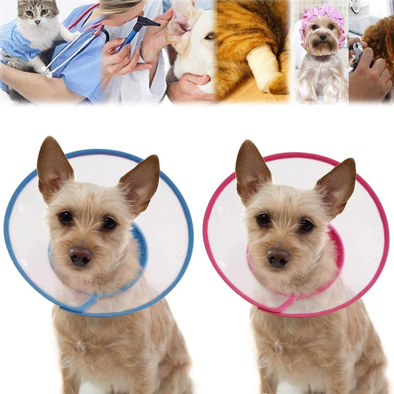 U/D INTVN 2pcsPet collar,Pet Cone Recovery Dog Cone Adjustable Collar,Anti-biting and licking pet dog and cat wound protection collar,Designed for Cats and Puppies - PawsPlanet Australia