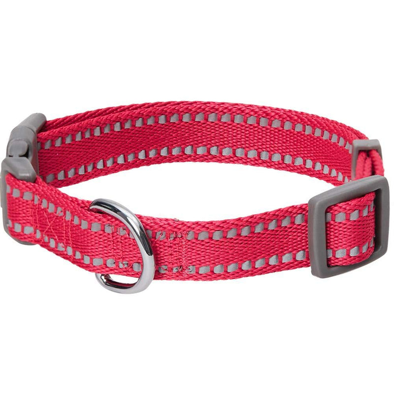 Umi. Essential Pastel Color Reflective Dog Collar in Very Berry, Small, Neck 30cm-40cm, Adjustable Collars for Dogs - PawsPlanet Australia