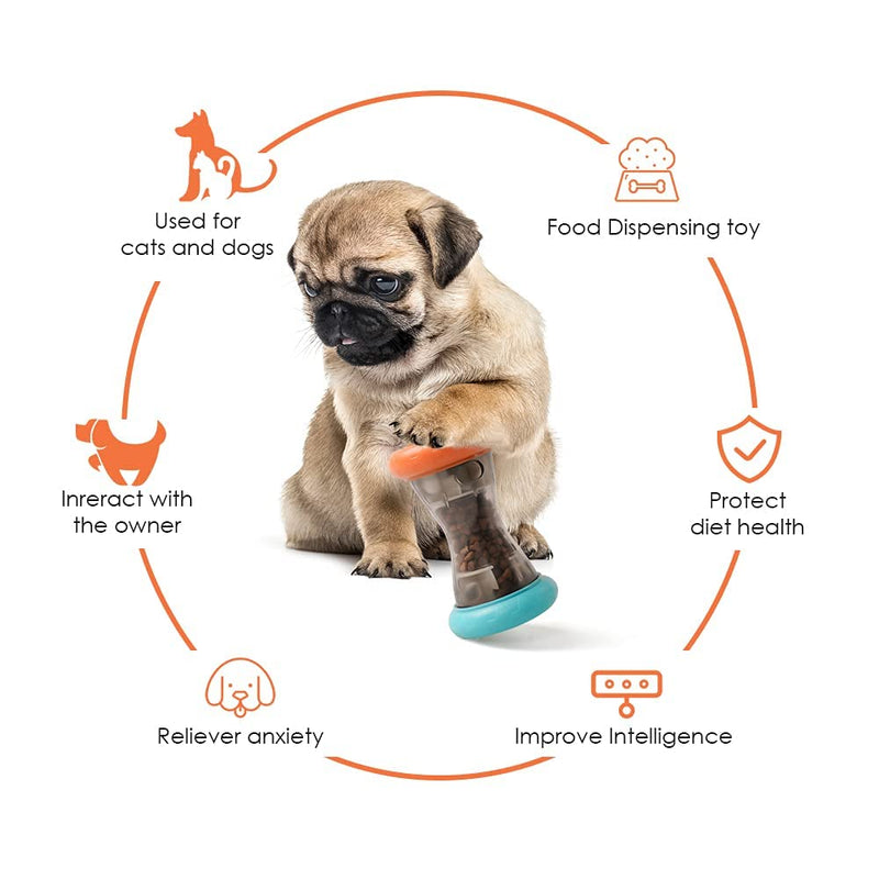 YOUMI Rolling Feeder Dog Toys, Interactive IQ Treat Ball Dog Toys, Automatic Pet Slow Feeder, Improve Dog Digestion, Mental Stimulation Treat Dispensing Puzzle Toys Visit the Store - PawsPlanet Australia