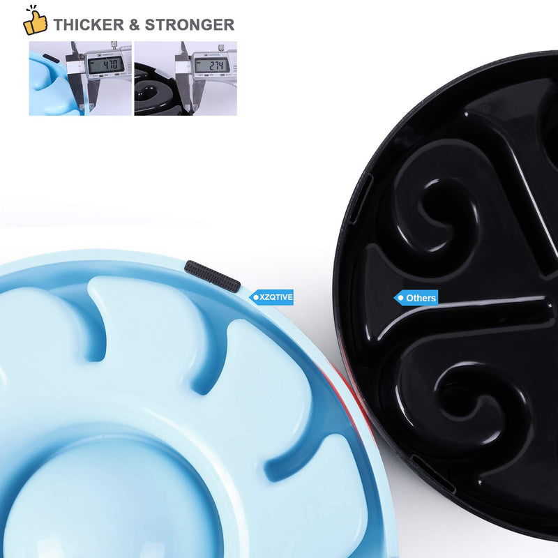 [Australia] - XZQTIVE Dog Bowl, Slow Feeder for Dog, Funny Slow Eating Bowls Stop Bloat Bowl Large Black 