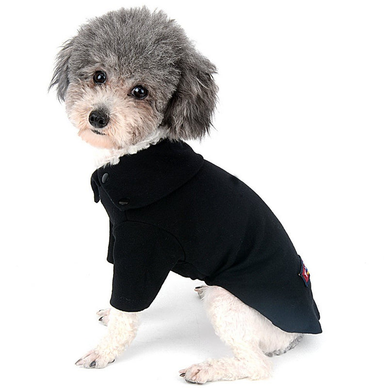 [Australia] - SMALLLEE_LUCKY_STORE Pet T Shirts for Small Dog & Puppies Large Black 