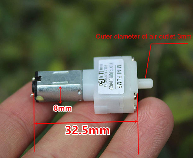 Mini Air Pump, M20 DC Motor 3-5V 30KPa for DIY-5 pcs - PawsPlanet Australia