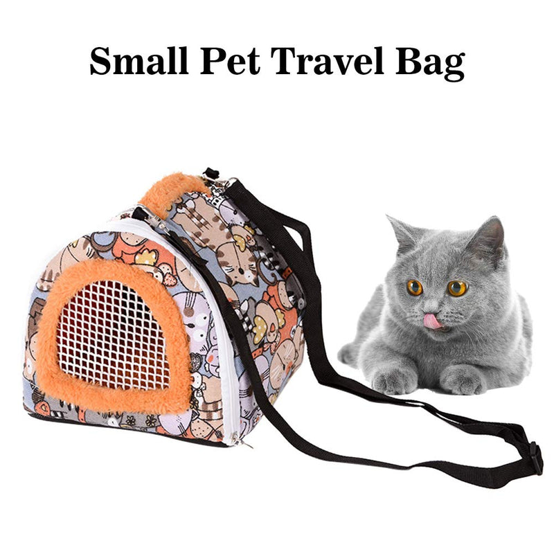 HINMAY Small Pet Travel Bag, Multifunction Shoulder Strap Breathable Washable Small Pet Travel Bag for Small Dogs Cats - PawsPlanet Australia