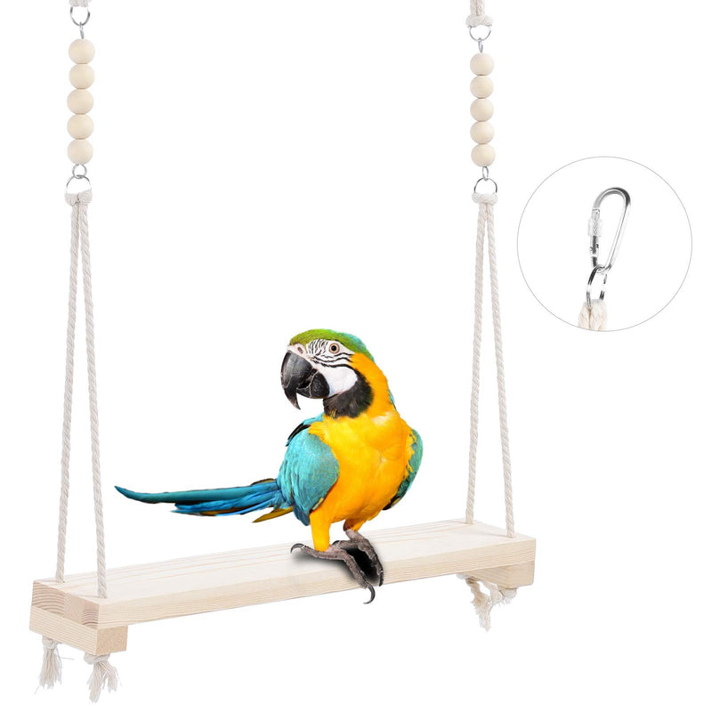 Chicken Swing Wooden Chicken Hanging Swing Toys Climbing Stand Ladder Training Toys for Hens Medium Large Bird Parrot - PawsPlanet Australia