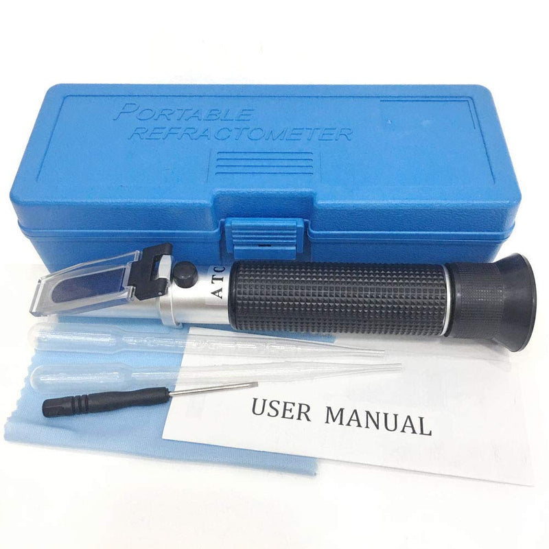 Aquarium Salinity Refractometer with ATC Function,Saltwater Test Kit for Seawater, Pool, Aquarium, Fish Tank.Dual Scale: Specific Gravity & Salt Percent - PawsPlanet Australia