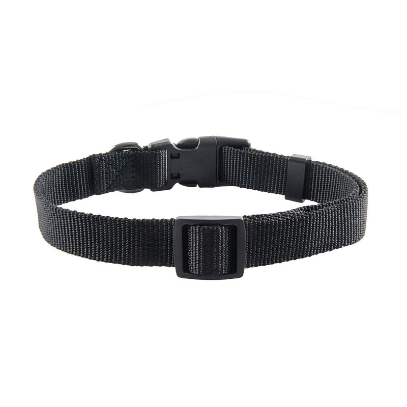 Olahibi Nylon Dog Collar for Small Dogs,Durable,Light Weight,Easy Clean,Easy Dry(S, Black) S(25-38cm) - PawsPlanet Australia