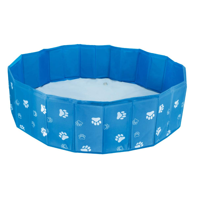 Josopa Dog Pool, Foldable Pet Bath Water Pool Outdoor Swimming Playing Pond Portable PVC Bathing Tub, Folding Kiddie Pool for Dogs Cats and Kids 80*20 A - PawsPlanet Australia