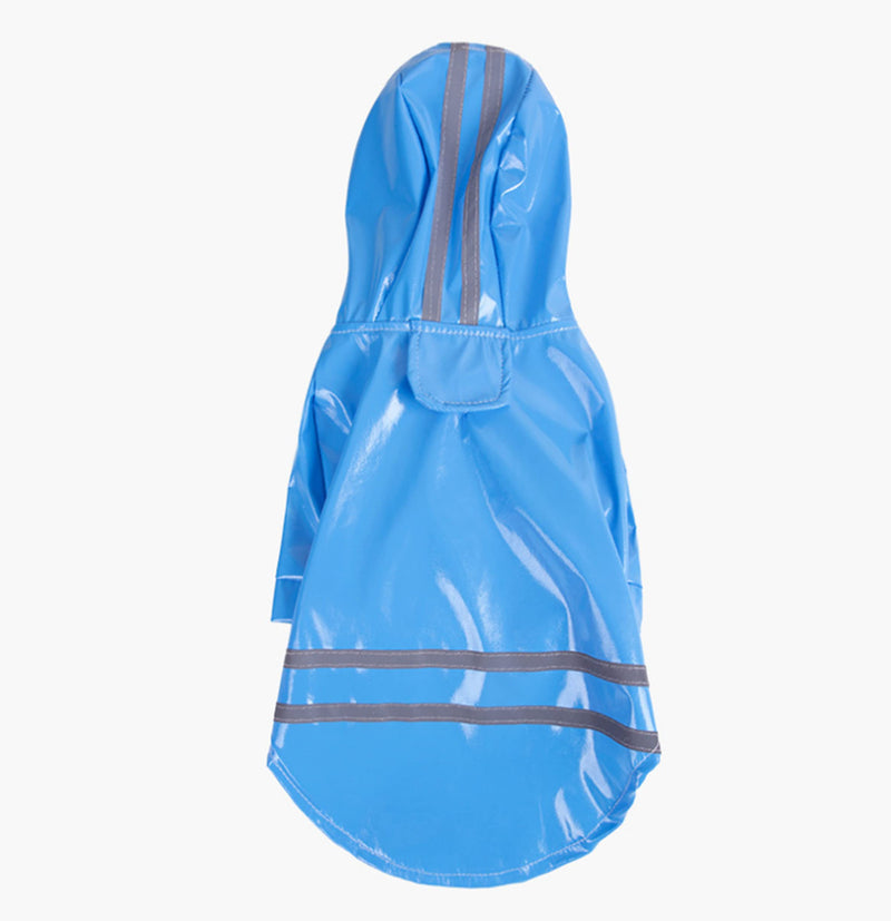 VOUTY Dog Raincoat Hooded Waterproof pet Raincoat, Suitable for Small and Medium-Sized Dogs (Blue, Size L) - PawsPlanet Australia