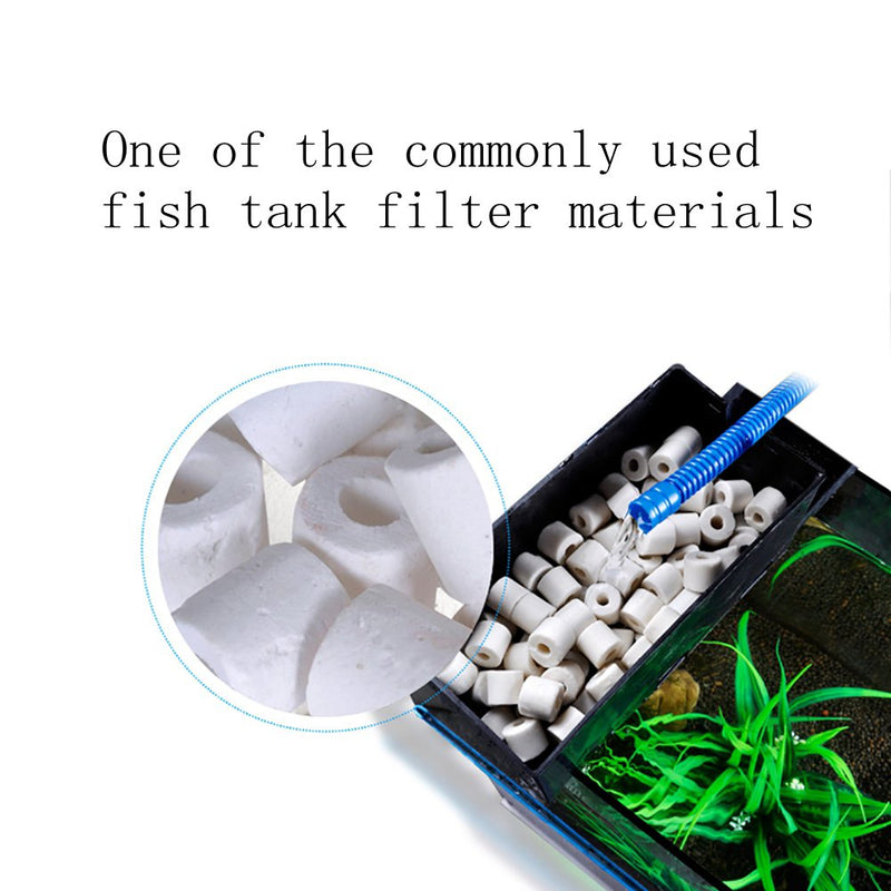 [Australia] - BCQLI 0.88 lbs Premier Bio Ceramic Rings Aquarium Filter Media 