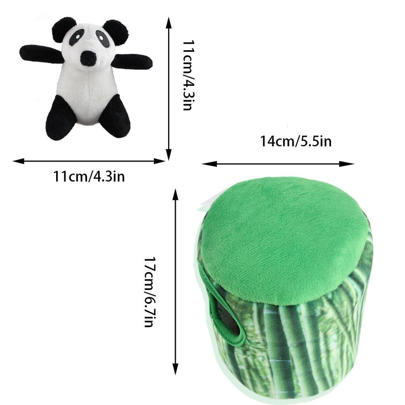 vocheer Squeaky Dog Toys, Durable Panda Hide and Seek Puzzle Plush Interactive Dog Toys for Medium / Small Dogs, Pets - PawsPlanet Australia