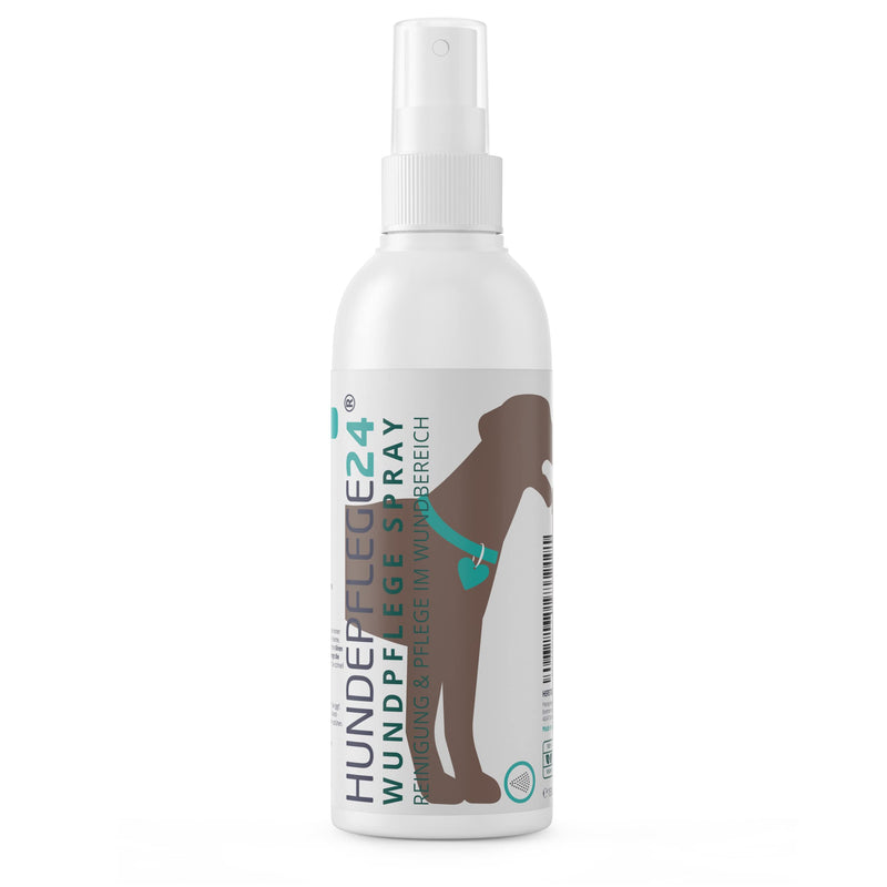 Hundepflege24 wound spray for dogs - disinfects, soothes, cares for and protects wounds of all kinds without burning - 125ml with proven active ingredients. Wound spray for dogs - care and wound disinfection for dogs - PawsPlanet Australia