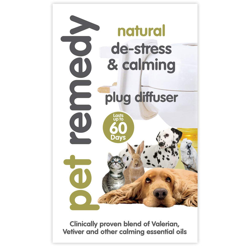 Pet Remedy Natural De-Stress and Calming Plug-In Diffuser, 40 ml Diffuser & Oil - PawsPlanet Australia