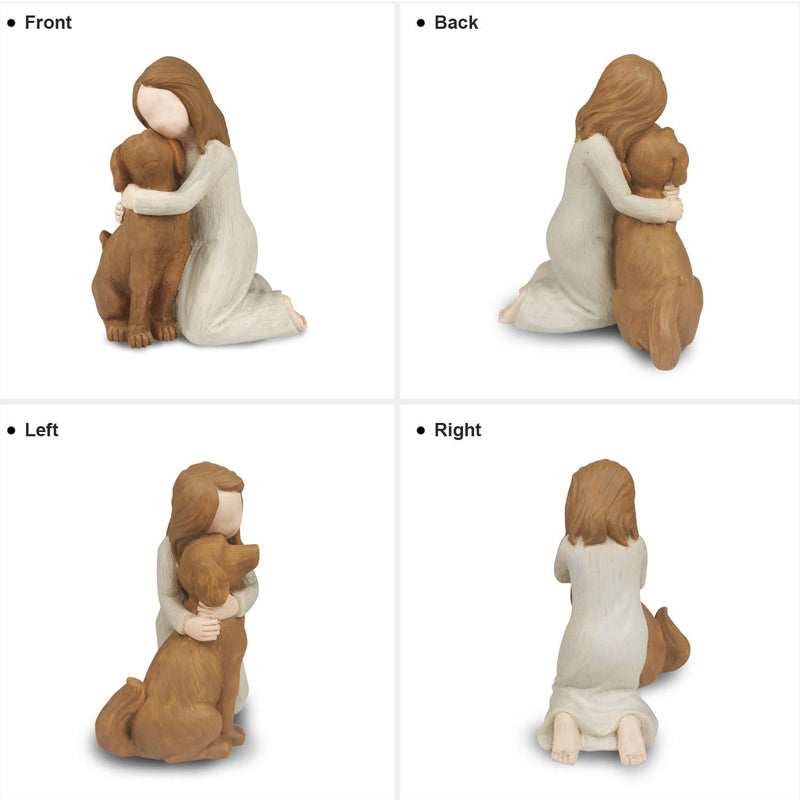 Carracci Dog Angel Figurines, Angel Dog Friendship Memorials, Sculpted Hand-Painted Figures for Dog Lovers-Multicolor Multicolor - PawsPlanet Australia