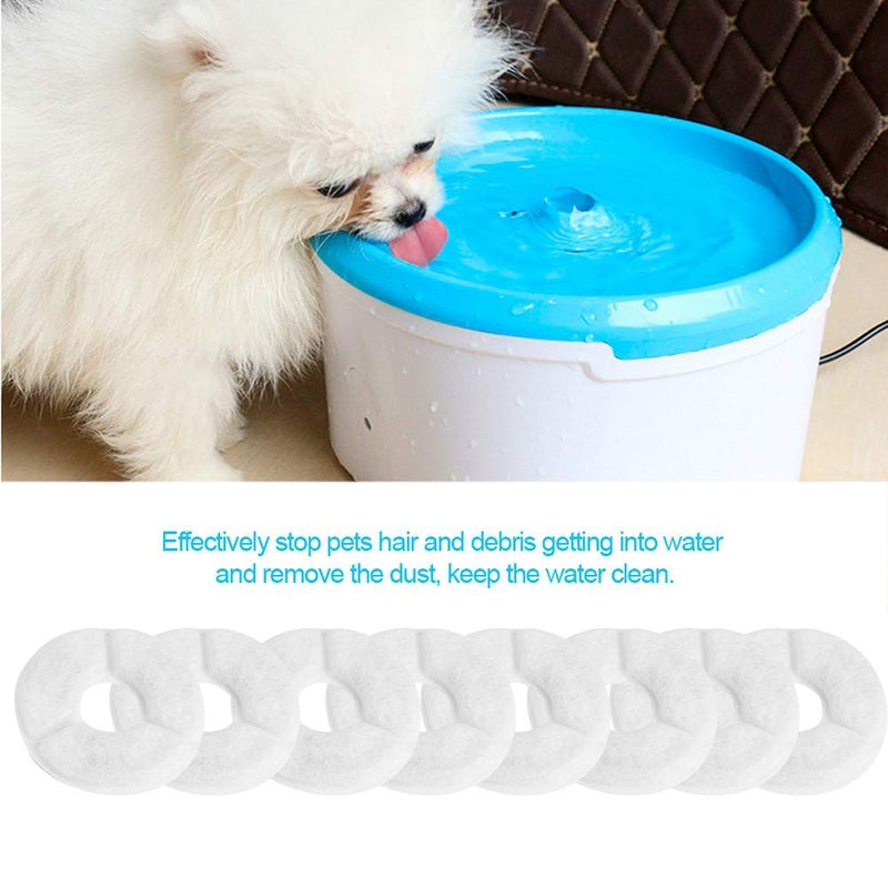 Smandy Cat Water Fountain Filters, 8 Packs Pet Fountain Replacement Filters with Active Carbon for Automatic Flower Water Dispenser Drinking Fountain (8PCS) 8PCS - PawsPlanet Australia