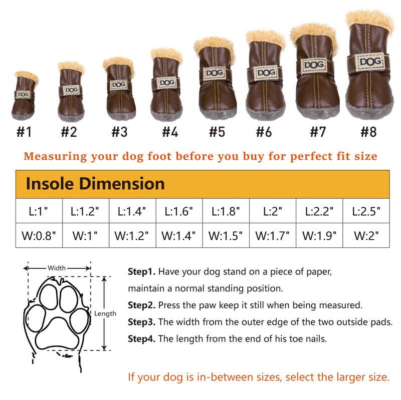 ZEKOO Dog Shoes Australia Boots 1 Brown - PawsPlanet Australia