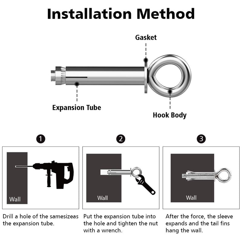 Petbobi Upgrade 30 ft Tie Out Cable for Dog with Expansion Bolt Stake, Durable Spring and Metal Swivel Hooks for Outdoor, Yard, Rust-Proof Training Tether for Small to Medium Dogs Up to 85 Pounds - PawsPlanet Australia