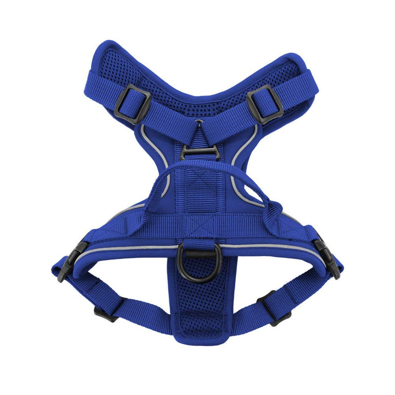 [Australia] - Maverick Dual Attachment Outdoor Dog Harness by Voyager | NO-pull Pet Walking Vest Harness - Royal Blue, Small 