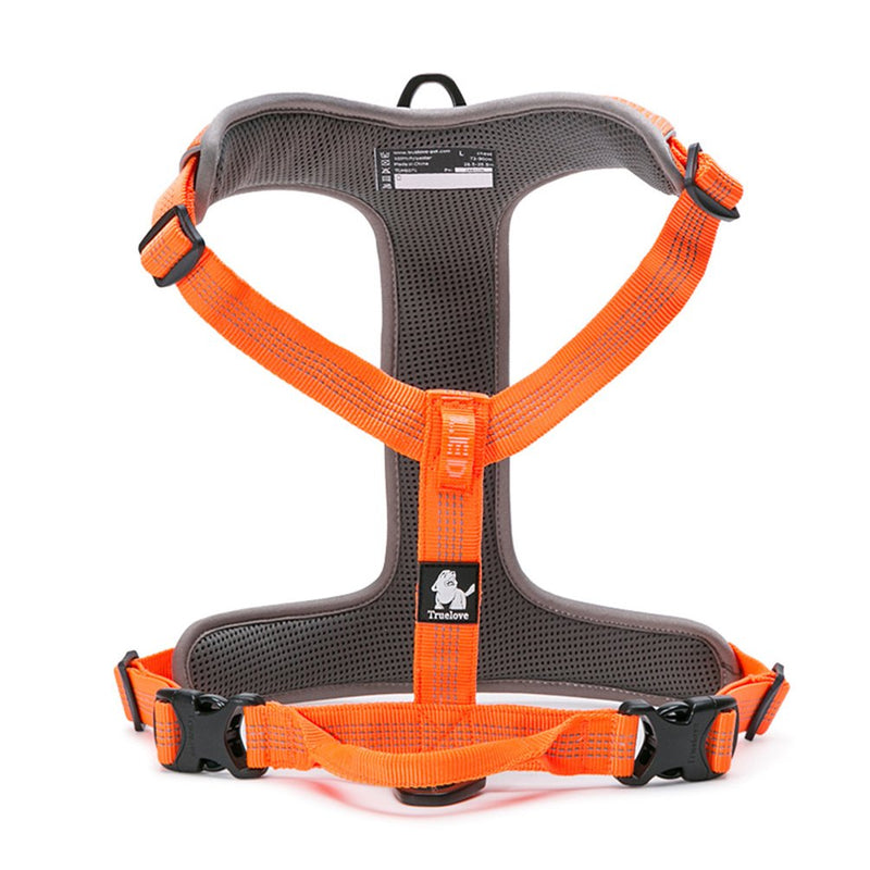 WINHYEPET True Love Dog Harness Reflective for Small Medium Large Dogs,Pet Vest Quick Fit Release Adjustbale for Running Walking Padded Soft Mesh Dogs Easy Control Pets TLH6071(Orange,XL) XL Orange - PawsPlanet Australia