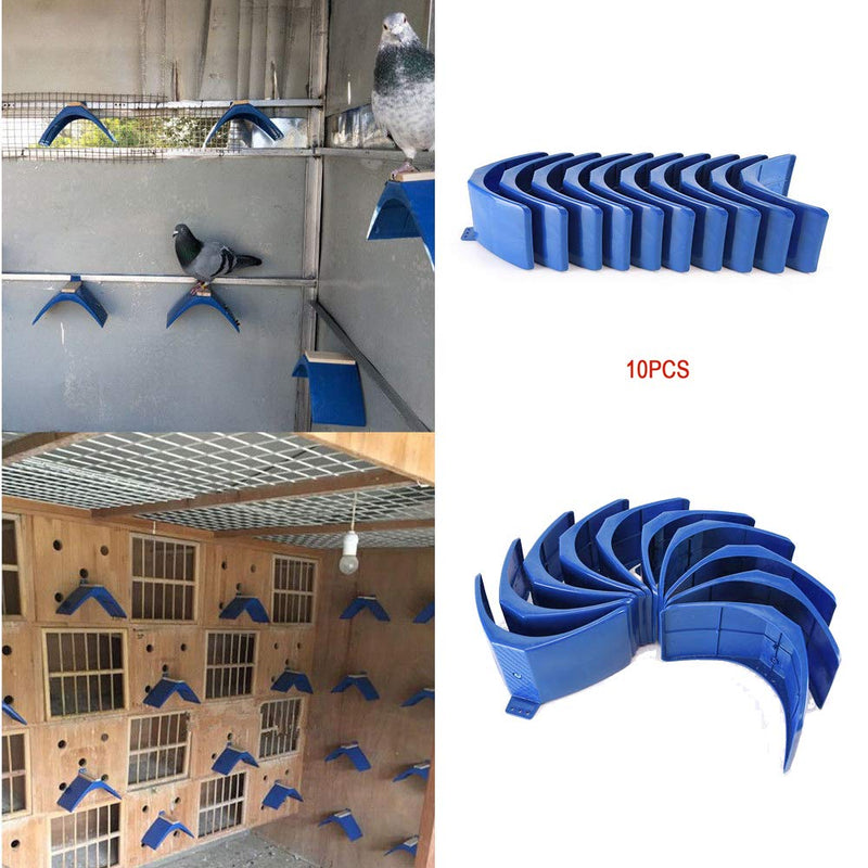 LVOERTUIG 10pcs Pigeon Stand Dove Rest Stand Pigeon Perch Roost Frame Grill Dwelling Pigeon Perches Roost Bird Supplies Accessories blue - PawsPlanet Australia