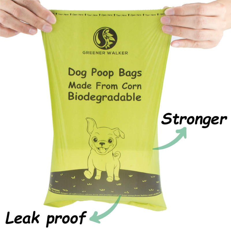 Greener Walker Poop Bags for Dog Waste-540 Bags,Extra Thick Strong 100% Leak Proof Biodegradable Dog Waste Bags Brown - PawsPlanet Australia