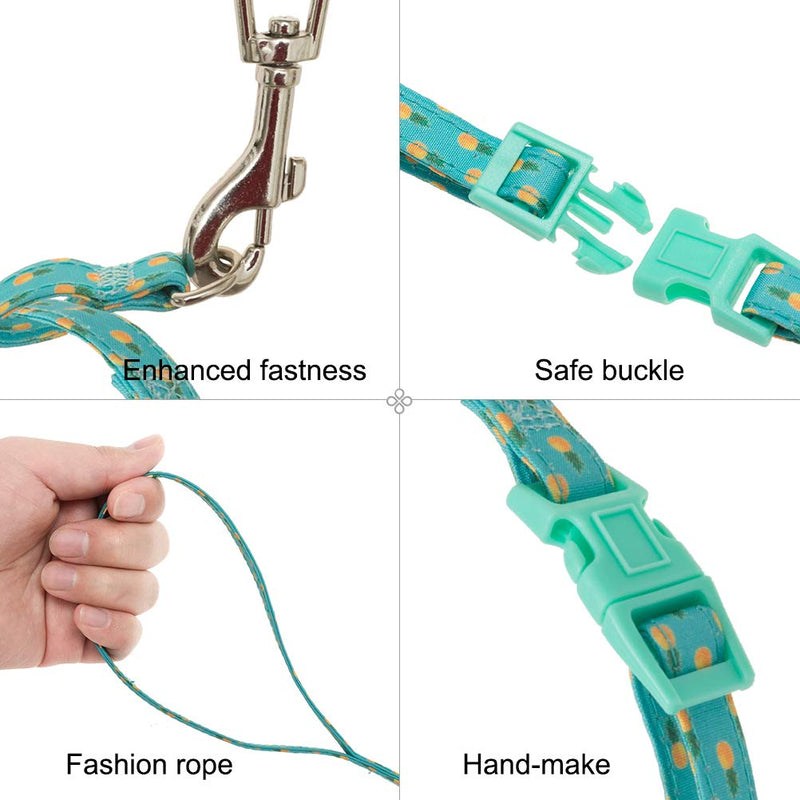 [Australia] - SCIROKKO Cat Harness and Leash Set - Escape Proof Adjustable for Outdoor Walking with Safety Buckle Green 