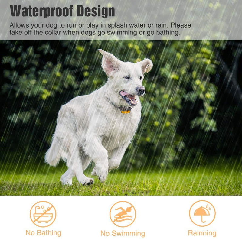 Citronella Dog Training Collar, (Not Include Citronella Spray) Spray Dog Bark Collar Humane Safe No Shock Anti-Bark Collar Stop Barking Rechargeable Orange-with remote - PawsPlanet Australia