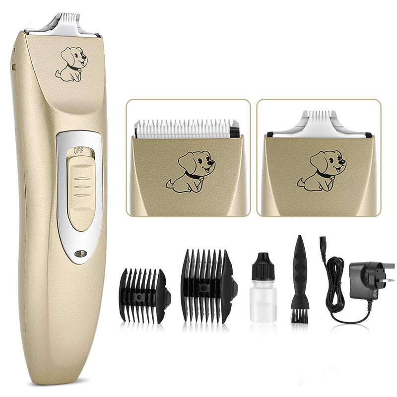 Dog Clippers, Professional Electric Cat Dog Grooming Clippers Kit Low Noise Cordless Pet Clippers Rechargeable Dog Hair Trimmer - PawsPlanet Australia