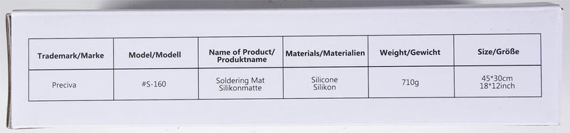Preciva Silicone Mat 500℃ Heat-Resistant Magnetic Work Mat Work Pad Repair Mat Soldering Mat Antistatic for Soldering Guns, Hot Guns - 45x 30cm Blue - PawsPlanet Australia