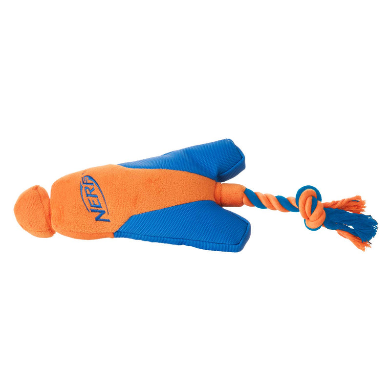 [Australia] - Nerf Dog Trackshot Arrowhead Launcher with Interactive Design, Great for Fetch, Launches up to 75 ft, Single Unit, Blue/Orange 