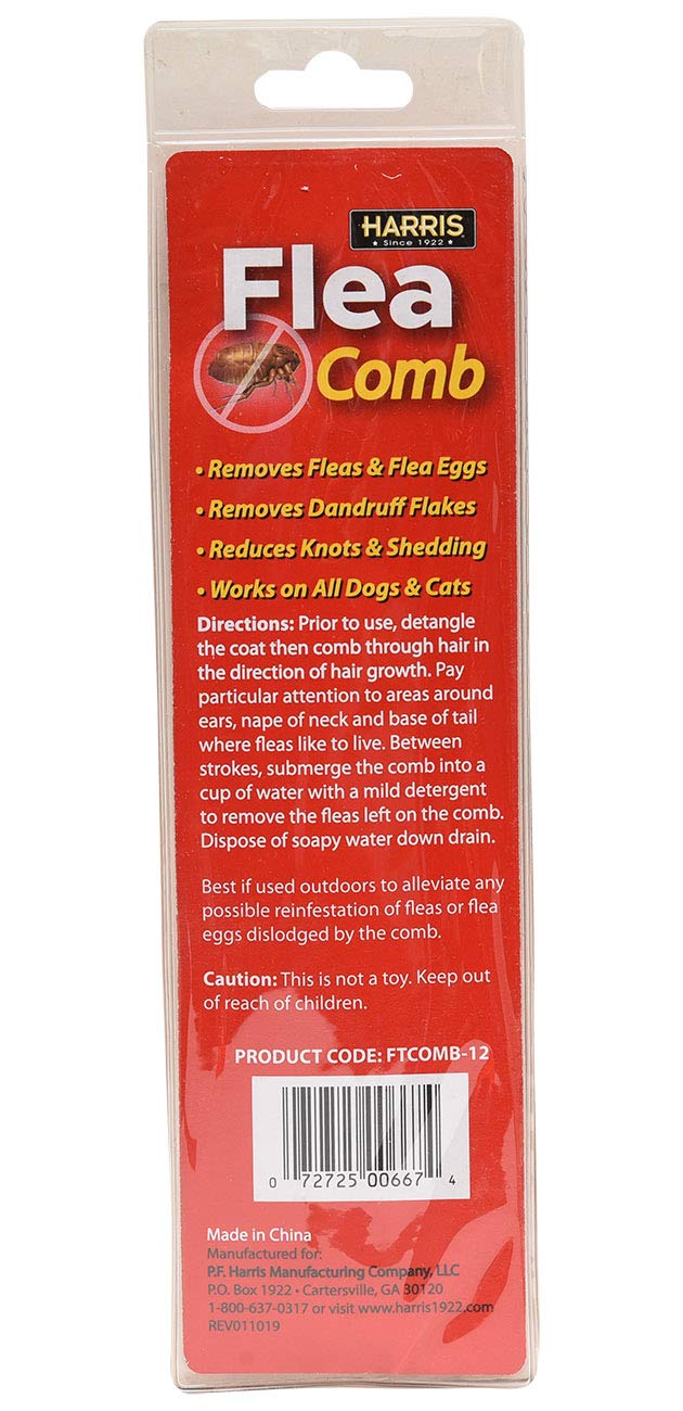 Harris Flea Comb- Flea, Nit and Lice Removal for Cats and Dogs - PawsPlanet Australia