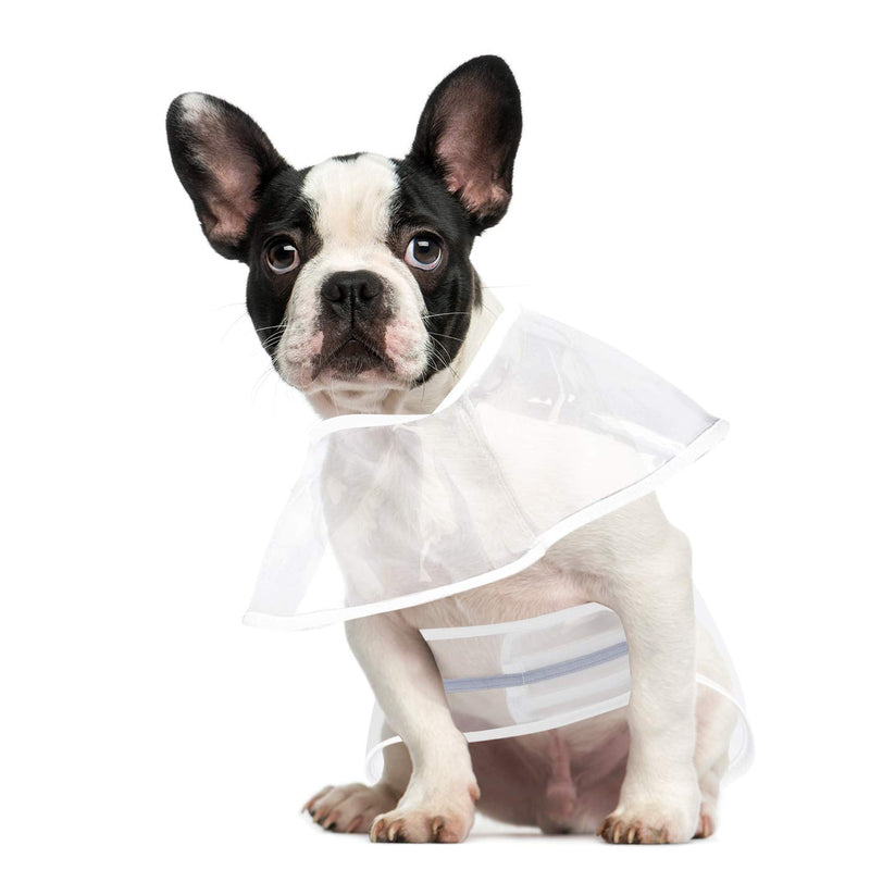 [Australia] - HDE Dog Raincoat Hooded Slicker Poncho for Small to X-Large Dogs and Puppies (Clear, Small) Clear 