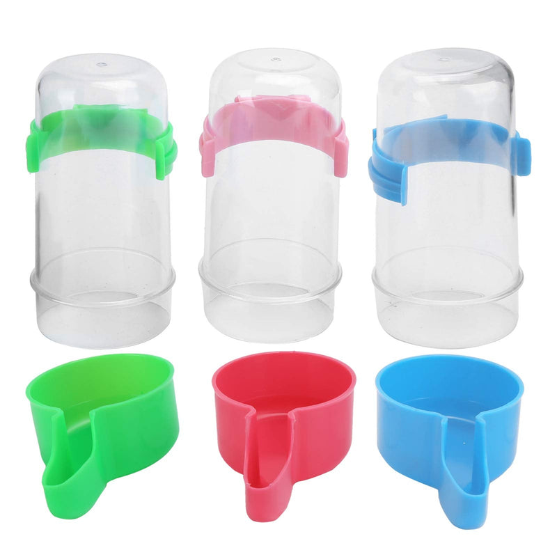 3pcs Birds Drinker Automatic Water Dispenser Bird Water Bottle Drinker Container Hanging in Birds Cage for Parrots Budgie Cockatiel Lovebirds - PawsPlanet Australia
