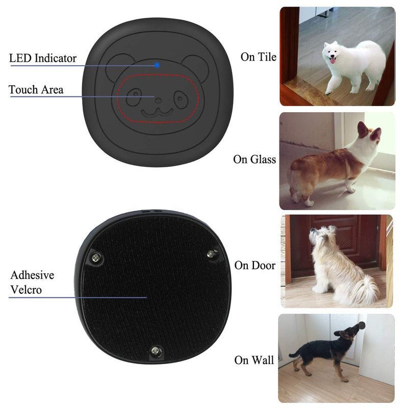 [Australia] - EverNary Dog Door Bell Wireless Doggie doorbells for Potty Training with Warterproof Touch Button Dog Bells Included Receivers + Transmitters 2 Receivers 3 Transmitters 