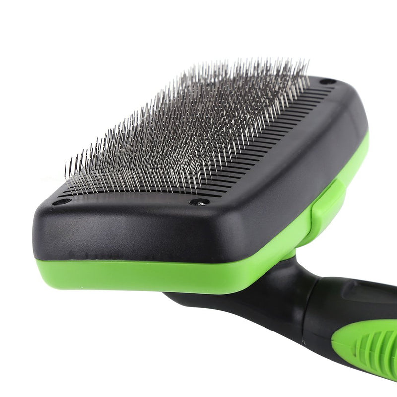 Oumefar Self Cleaning Pet Slicker Brush Dog Comb Cats Hair Removal Beauty Grooming Tool for Long Short Haired Dogs - PawsPlanet Australia