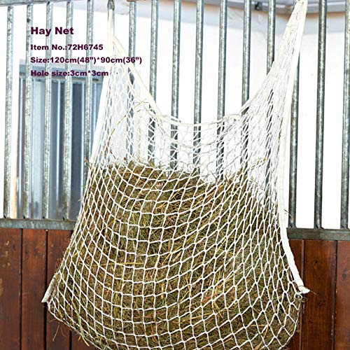 [Australia] - NEFTF Slow Feed Hay Net Bag Full Day Horse Feeding Large Feeder Bag with Small Holes 