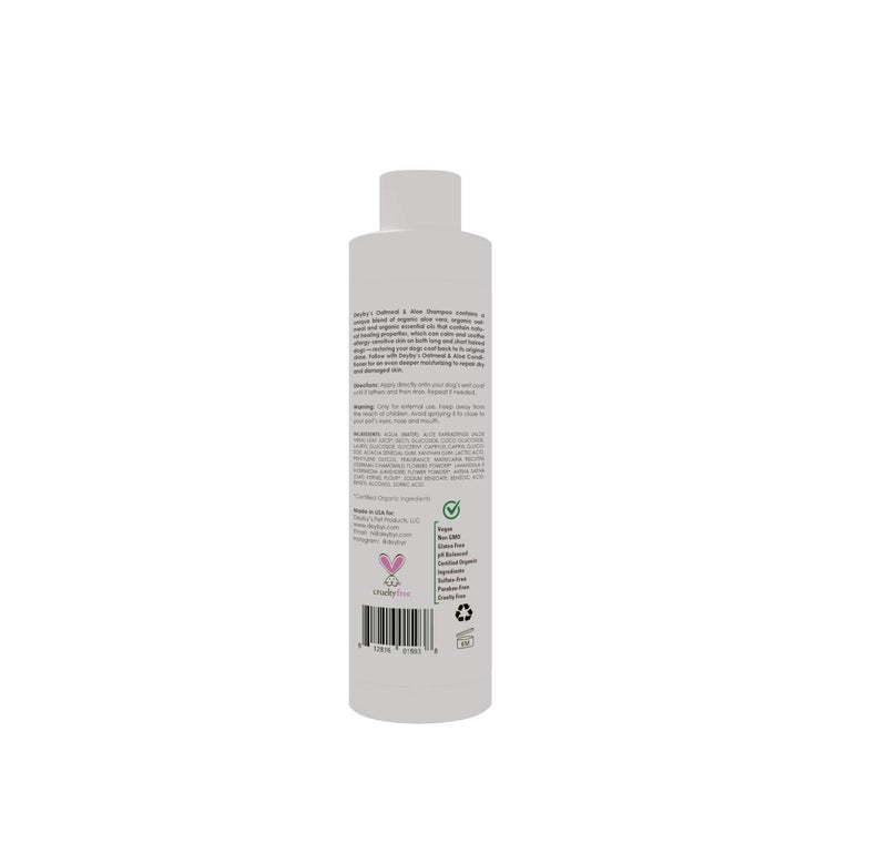 [Australia] - Deyby's Dog Oatmeal & Aloe Vera Shampoo - Organic, Vegan & Cruelty Free. Cleanses Without The Use of Any Harsh Or Drying Ingredients-Soothe Dry Or Allergy Sensitive Skin-Made in USA-16 0z Shampoo. 