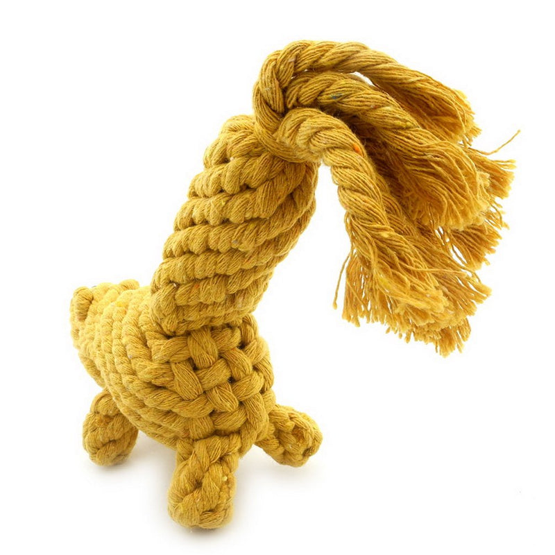 [Australia] - SMALLLEE_LUCKY_STORE XCW0009 Pet Tortoise Rope Chew Toy for Dogs, Green, Medium Squirrel 
