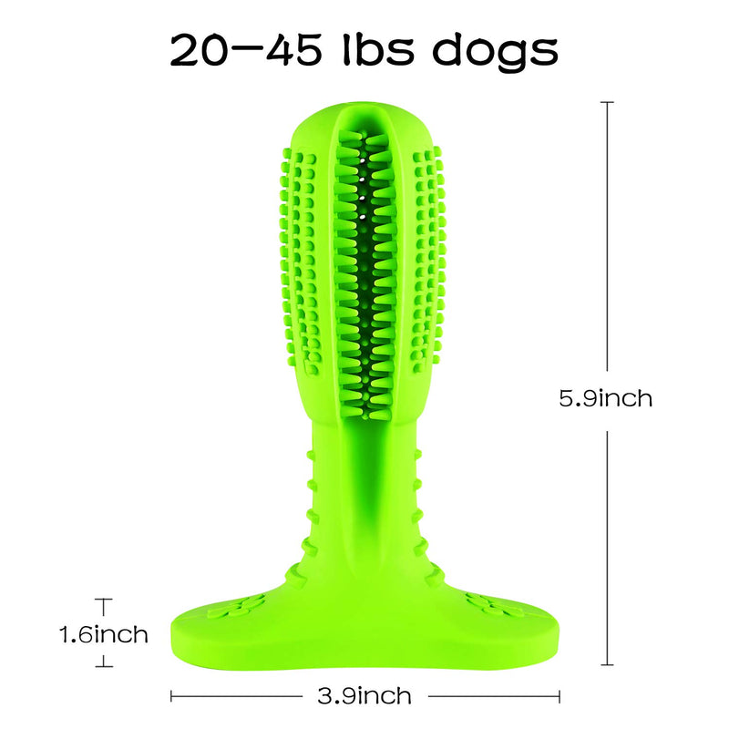 Dog Toys Dog Toothbrush Indestructible Dog Chew Toys For Medium Large Breed Aggressive Chewers Dental Teeth Cleaning Toy (M, Grass Green) M Grass Green-medium - PawsPlanet Australia