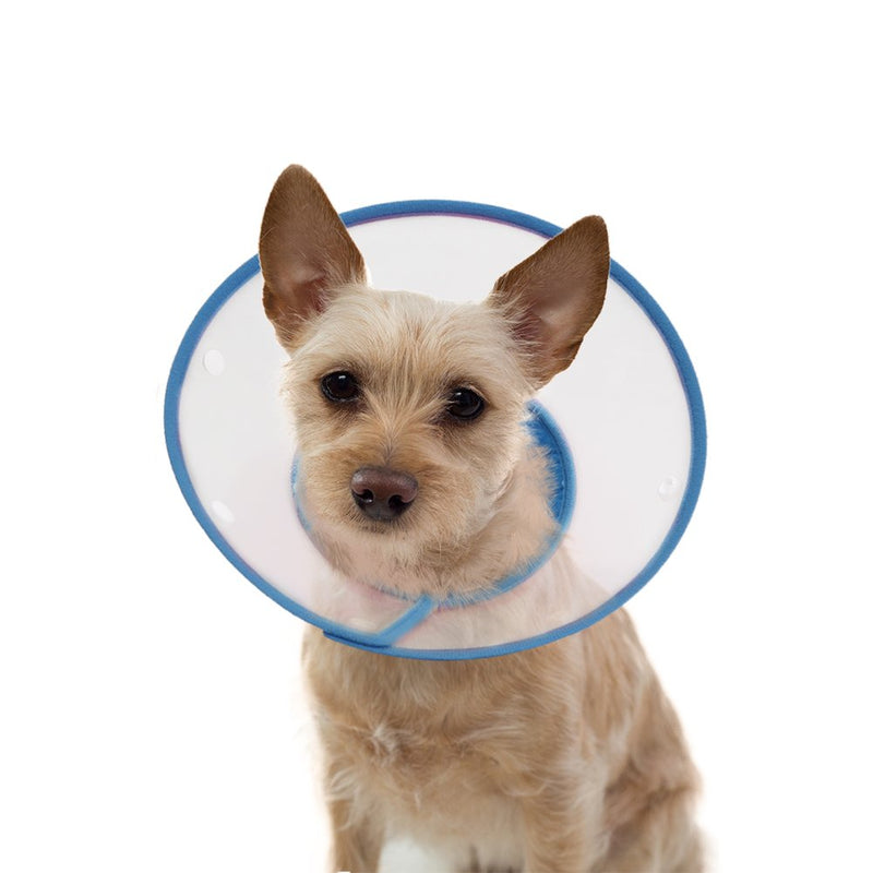Vivifying Pet Cone, Adjustable 6.7-9 Inches Lightweight Elizabethan Collar for Puppies, Small Dogs and Cats (Blue) - PawsPlanet Australia