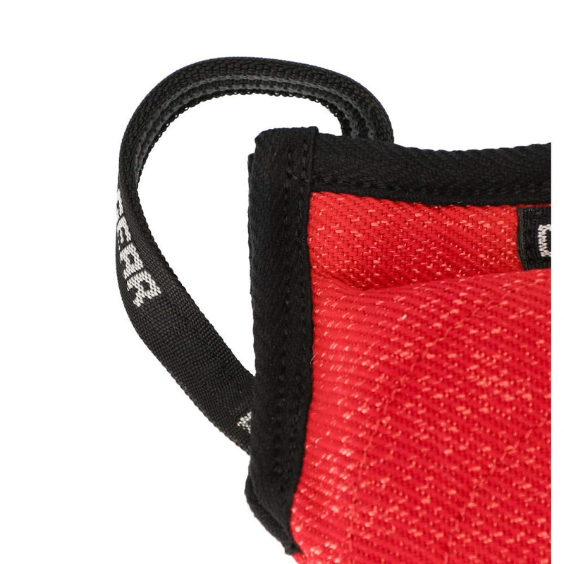 DINGO GEAR Mini Bite Pillow Handmade Wedge with 3 Handles for Dog Bite Training Very Soft Nylcot, Red S00524 - PawsPlanet Australia