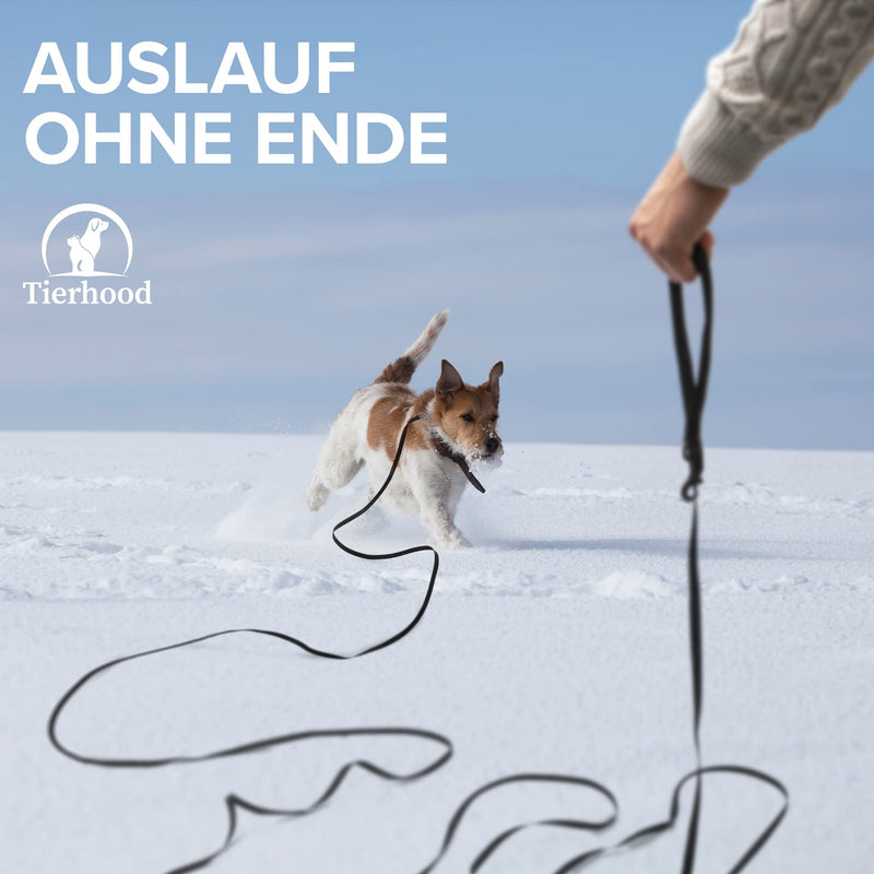 Tierhood - Towing leash 5m / 10m / 15m for dogs & cats [light as a feather] - Cat leash with hand strap & 360° carabiner - Towing leash for small dogs & cats - Dog leash for small dogs light - PawsPlanet Australia
