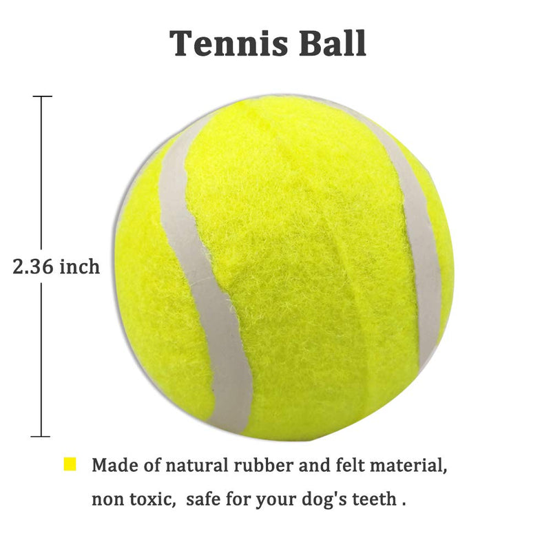 Puppy Dog Ball Toys Sports Sets Chase Play for Small Medium Dog EVA Bounce Rubber Tennis Ball Water Floating Ring for Fetch Interactive Swimming IQ Training Chewing Teething Outdoor Activity, 4 Pack - PawsPlanet Australia