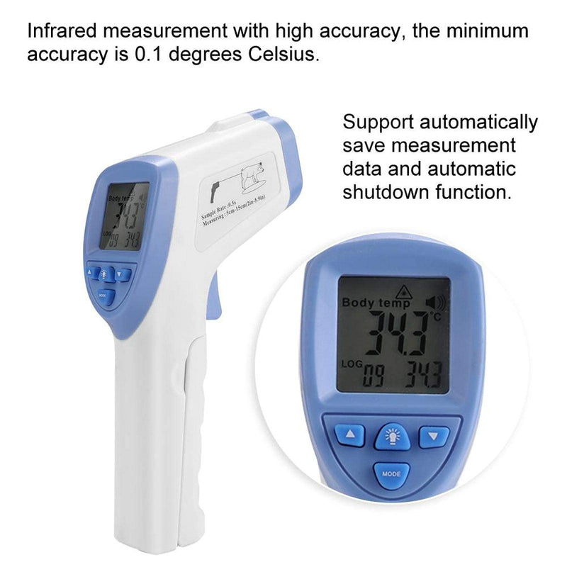 DAUERHAFT High Precision Veterinary Infrared Thermometer Blue Non-Contact Digital Thermometer for Pig Sheep Horse Dog - PawsPlanet Australia