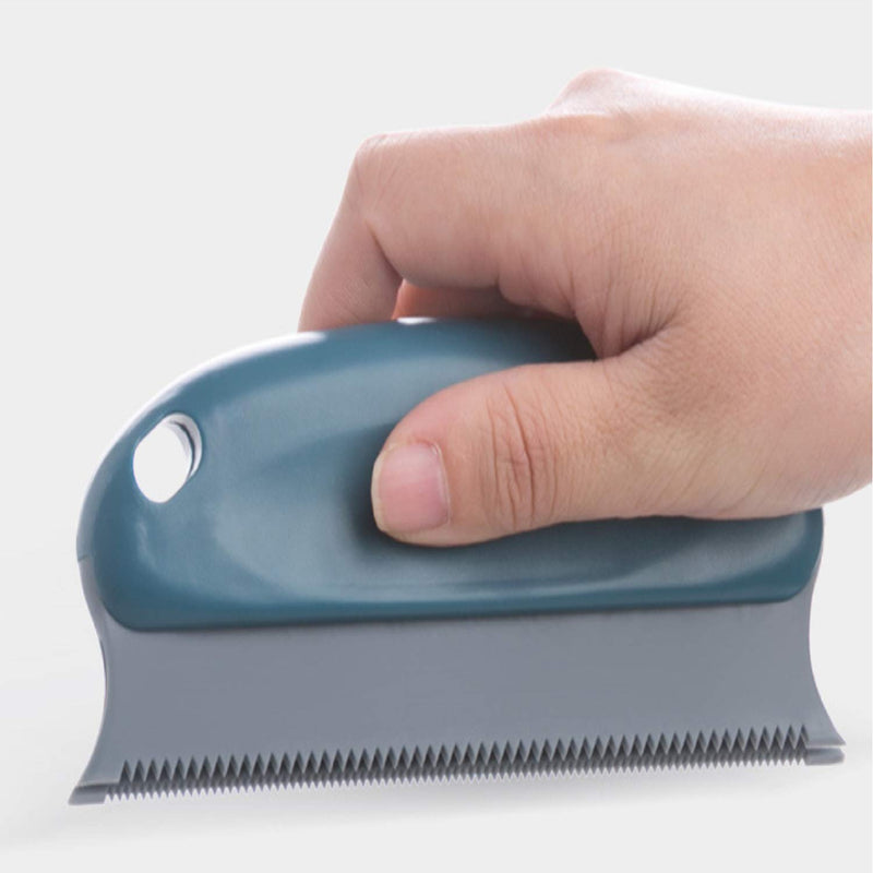 Moonshuttle Professional Pet Grooming Comb, Furniture & Carpet Pet Hair Collector. Blue - PawsPlanet Australia